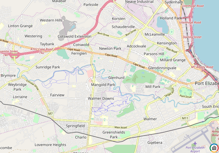 Map location of Glenhurd